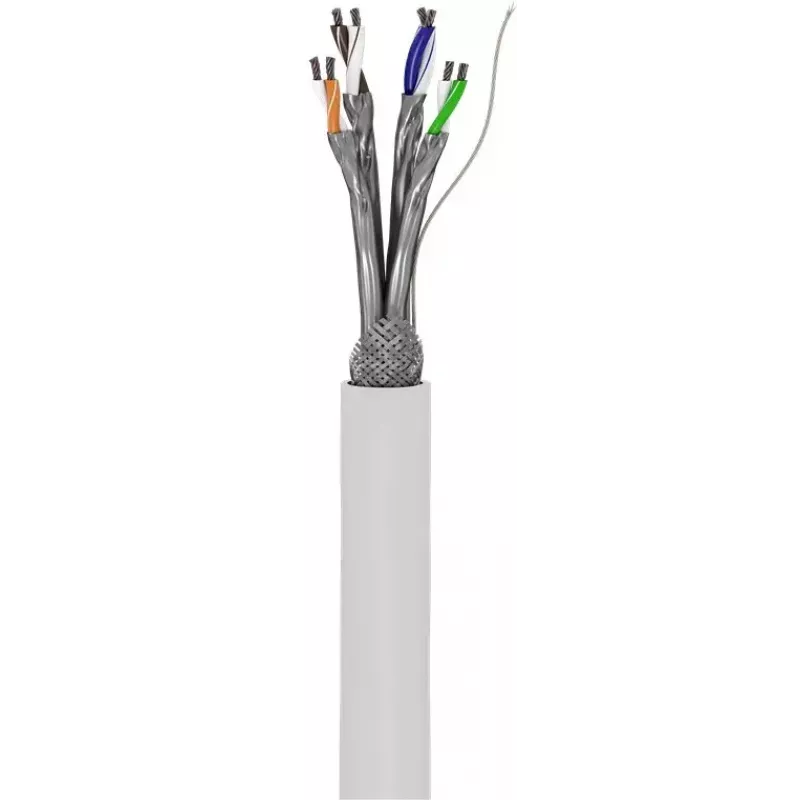 Goobay CAT 6 Netzwerkkabel S/FTP PiMF weiß 100m