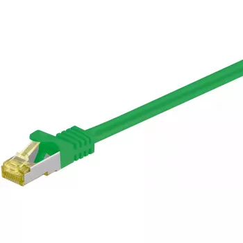 Netzwerkkabel Goobay RJ45 Patchkabel CAT 6A S/FTP RJ-45 Cat7 5m Grün