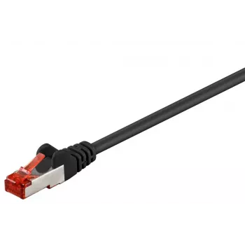 Patchkabel Goobay CAT 6 S/FTP PiMF Schwarz 0,25 m
