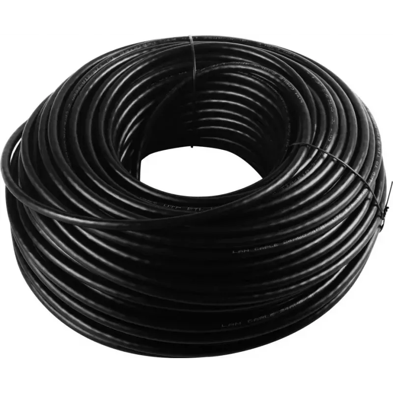 Netzwerkkabel Goobay CAT 6 Outdoor U/UTP 100m Schwarz