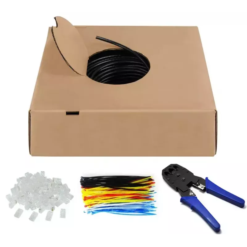 Netzwerkkabel Goobay CAT 6 Outdoor U/UTP 100m Schwarz