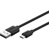 Goobay Micro-USB Schnelllade- und Synchronisationskabel 1 m USB 2.0 Schwarz