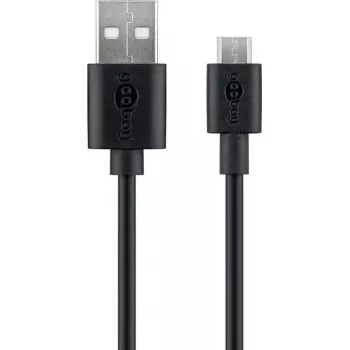 Goobay Micro-USB Schnelllade- und Synchronisationskabel 1 m USB 2.0 Schwarz