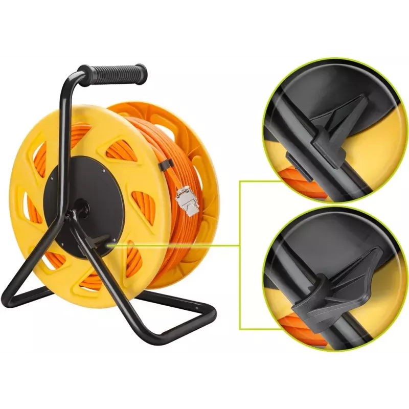 Netzwerkkabel Goobay Portable RJ45 50m Cat7a Orange