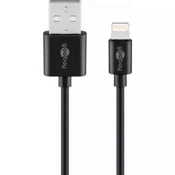 Goobay Lightning USB-Lade- und Synchronisationskabel 0,5m Lightning USB A CE MFi
