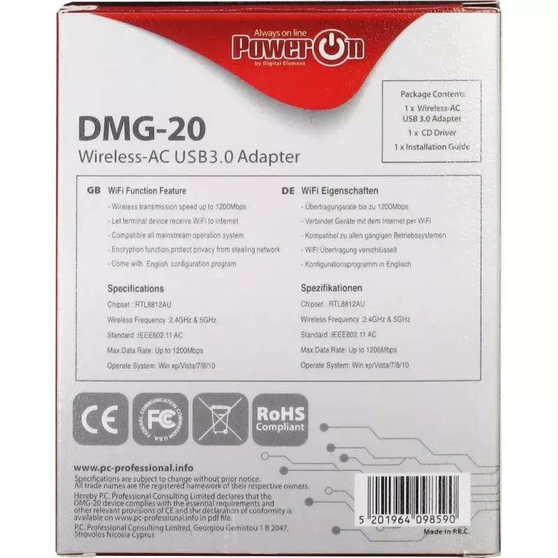 WLAN-Adapter Inter-Tech DMG-20