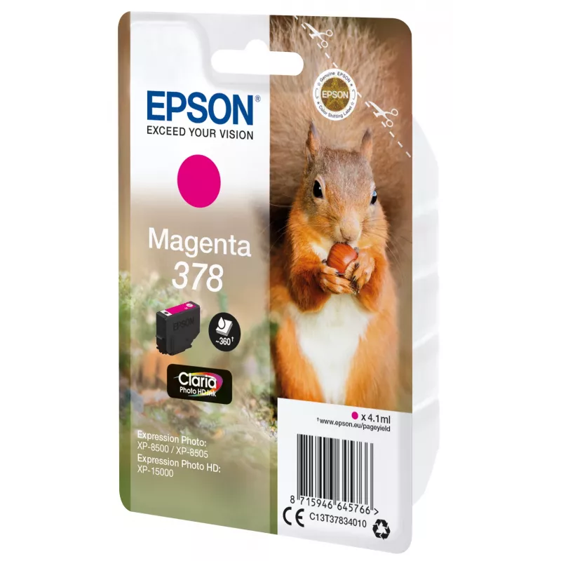 Cartridge Epson 378 Magenta 360 Seiten Tinte C13T37834010