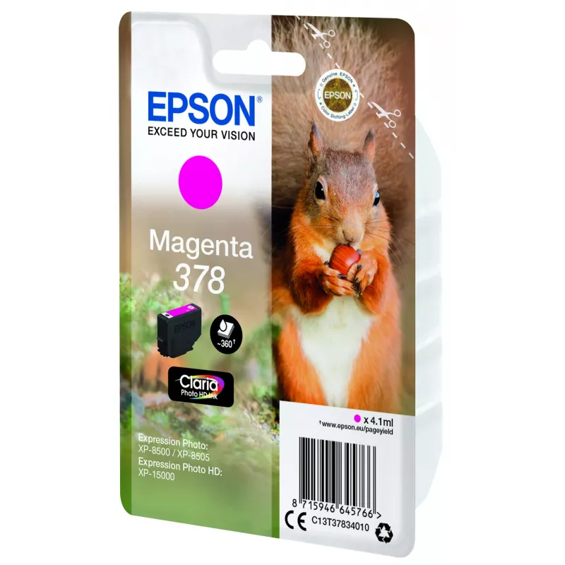 Cartridge Epson 378 Magenta 360 Seiten Tinte C13T37834010