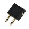 Kabeladapter LOGILINK CA1089 — 2×3,5 mm auf 1×3,5 mm, vergoldete Kontakte, Schwarz