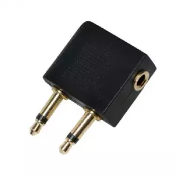 Kabeladapter LOGILINK CA1089 — 2×3,5 mm auf 1×3,5 mm, vergoldete Kontakte, Schwarz