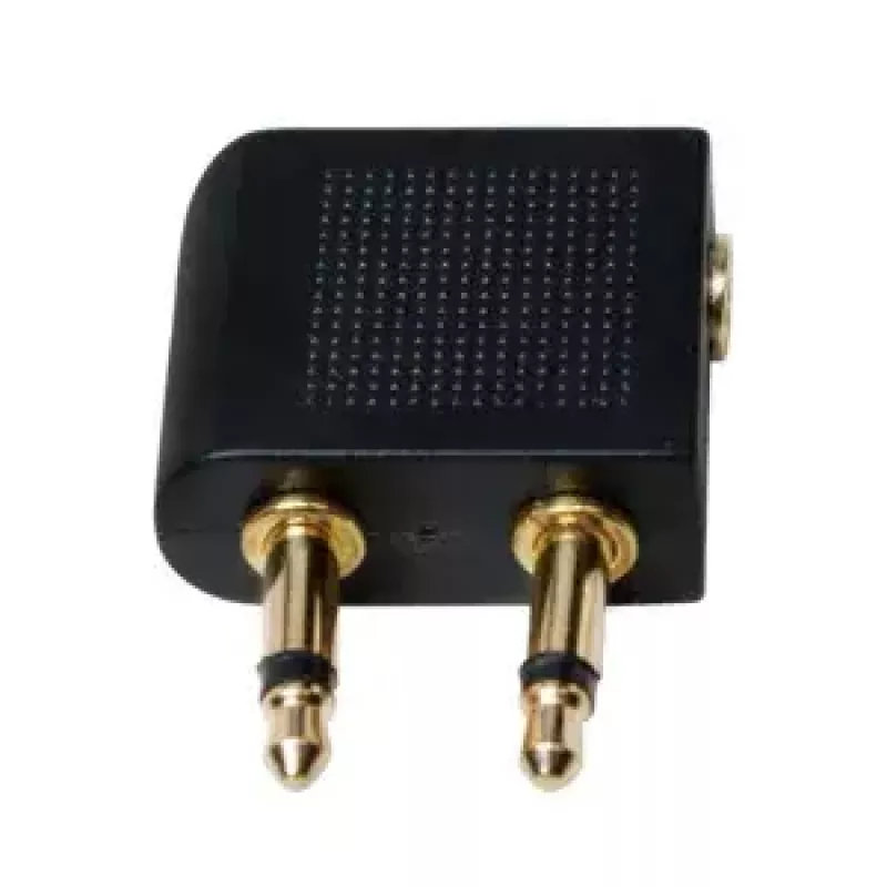 Kabeladapter LOGILINK CA1089 — 2×3,5 mm auf 1×3,5 mm, vergoldete Kontakte, Schwarz