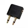 Kabeladapter LOGILINK CA1089 — 2×3,5 mm auf 1×3,5 mm, vergoldete Kontakte, Schwarz