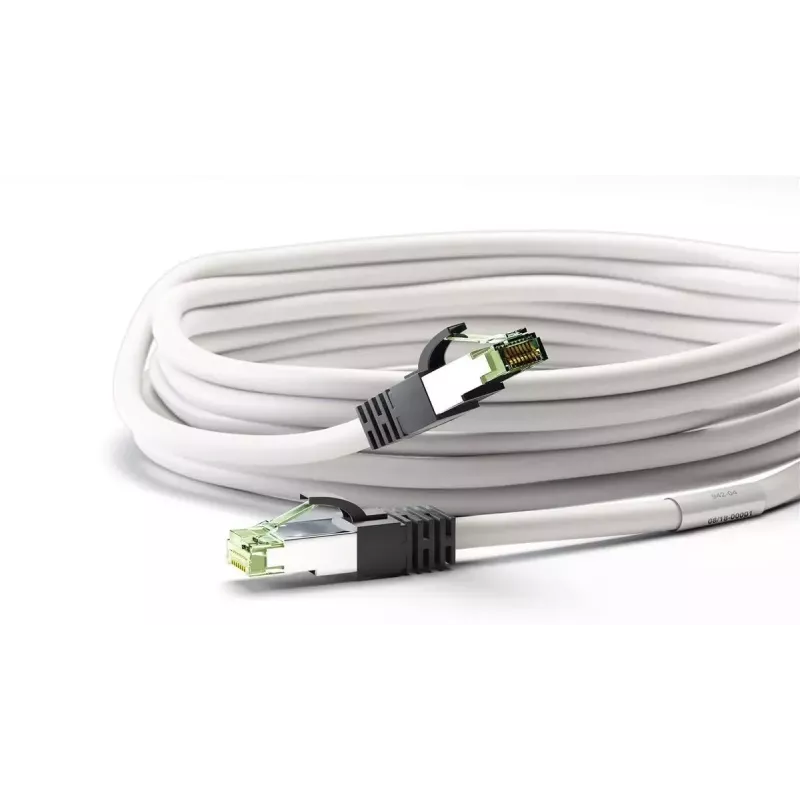 Netzwerkkabel Goobay CAT 8.1 Patchkabel RJ-45 Cat8.1 1m Weiß