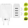 Indoor-Ladegerät Wentronic 44962 Universal Weiß 4 USB-Anschlüsse 5V