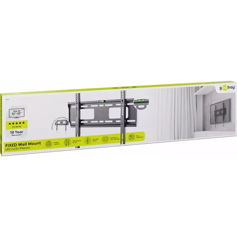 TV-Halterung Goobay 49890 139,7 cm (55 Zoll) Schwarz