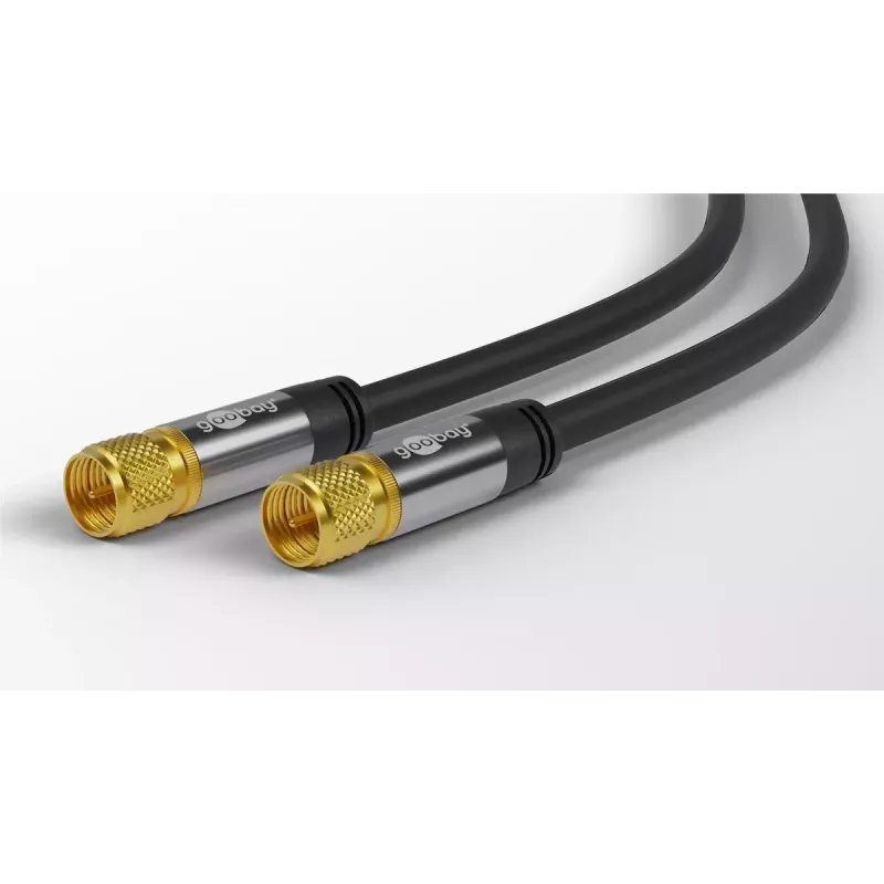 Koaxialkabel Wentronic 70664 2m F Schwarz