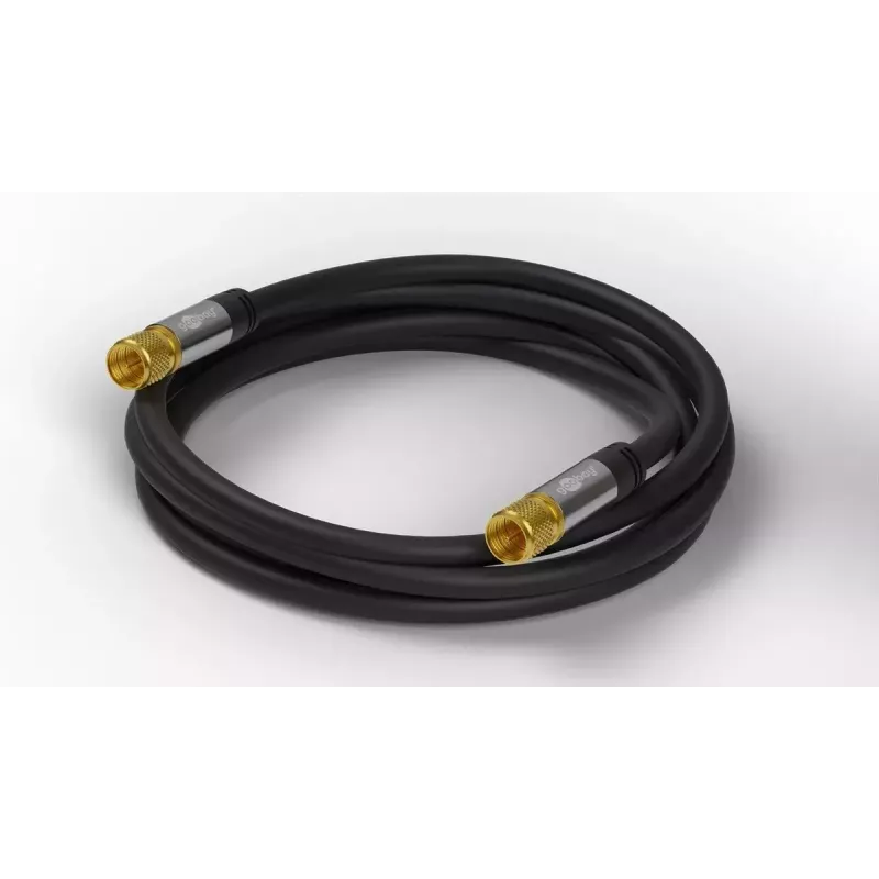 Koaxialkabel Wentronic 70664 2m F Schwarz