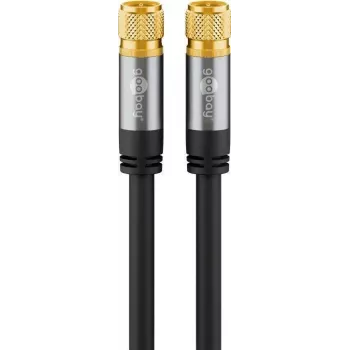 Koaxialkabel Wentronic 70664 2m F Schwarz