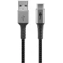 USB-Kabel Wentronic 49295 USB 2.0 0,5 m USB C USB A Schwarz Grau