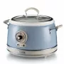Ariete 2904 Reiskocher - Elektrischer Reiskocher mit Keramiktopf - Selbstgemachtes Sushi - Multikocher - Vintage Line - 3,5 L - 650 W - Blau