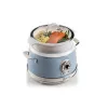 Ariete 2904 Reiskocher - Elektrischer Reiskocher mit Keramiktopf - Selbstgemachtes Sushi - Multikocher - Vintage Line - 3,5 L - 650 W - Blau