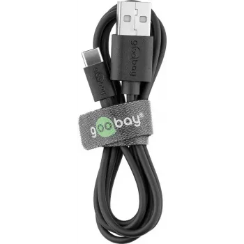 Ladegeräteset Goobay USB-C 5W mit Kabel 1m Schwarz