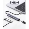 Ugreen 10919 Laptop-Dock/Port-Replikator Kabelgebunden USB 3.2 Gen 1 (3.1 Gen 1) Typ-C Grau