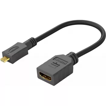 HDMI-Kabel Wentronic 58683 0,15 m Typ D Micro auf Typ A Standard Schwarz