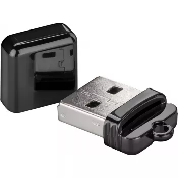 Kartenleser GOOBAY USB-A 2.0 für MicroSD, 480 Mbit/s, schwarz