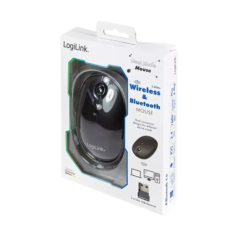 Maus LogiLink ID0204 RF Wireless + Bluetooth