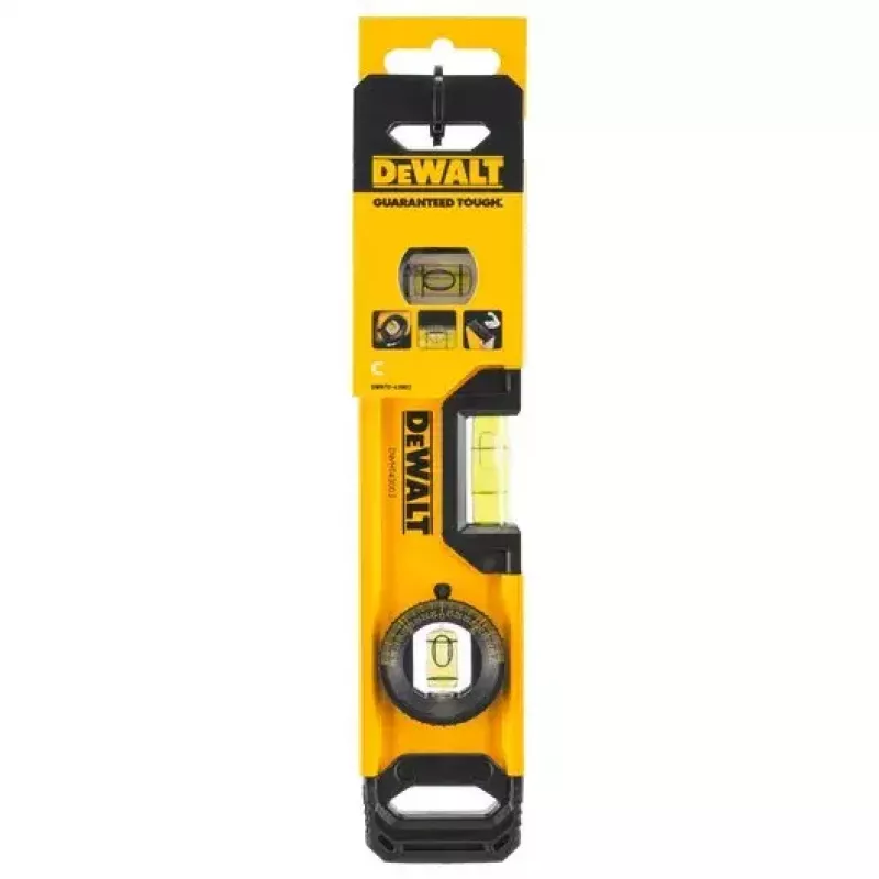 Torpedo-Wasserwaage DeWALT DWHT0-43003 0,25 m Schwarz Gelb