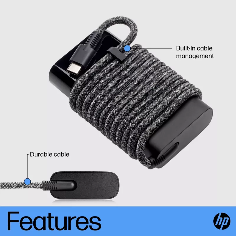 HP USB-C 65W Laptop-Ladegerät, Laptop, Indoor, 90 V, 65 W, 5 - 20 V, 1.6 A