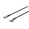 Goobay USB-Kabel USB 2.0 2m USB-C Schwarz/Grau