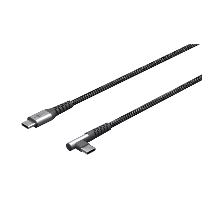Goobay USB-Kabel USB 2.0 2m USB-C Schwarz/Grau