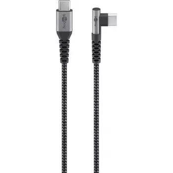 Goobay USB-Kabel USB 2.0 2m USB-C Schwarz/Grau