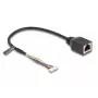 Netzwerkkabel DeLOCK 88007 RJ45 auf 4-Pin 6-Pin Cat5e 0,3 m Schwarz