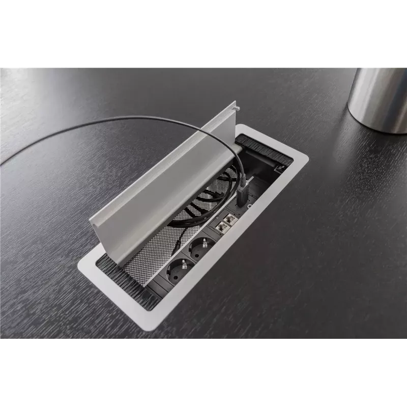 Goobay HDMI-Kabel 20m Typ A Stecker auf Stecker 48 Gbit/s Schwarz Grau