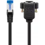 Netzwerkkabel Goobay 65641 RJ-45 Cat6a 0,5 m Schwarz