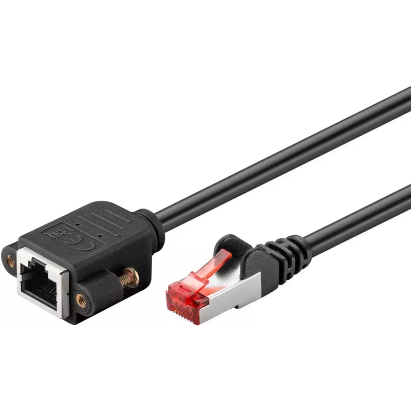 Netzwerkkabel Goobay 65637 RJ-45 Cat6 1m Schwarz