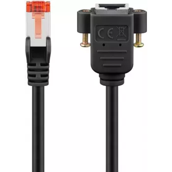 Netzwerkkabel Goobay 65637 RJ-45 Cat6 1m Schwarz