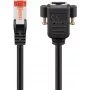 Netzwerkkabel Goobay 65637 RJ-45 Cat6 1m Schwarz