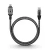 Goobay Adapter USB C auf RJ-45 10m Schwarz Silber