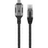 Goobay Adapter USB C auf RJ-45 10m Schwarz Silber