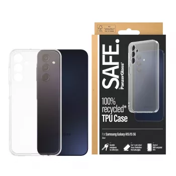 PanzerGlass SAFE. by ® TPU Hülle Samsung Galaxy A15 | A15 5G | Transparent