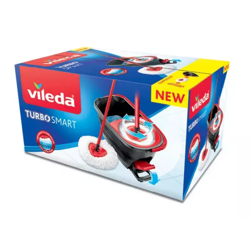 Wischsystem Vileda Turbo Smart Einzeltank Schwarz Rot 166140