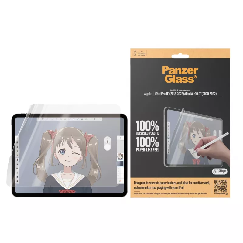 PanzerGlass® GraphicPaper® Displayschutzfolie iPad Pro 11'' (2018-2022) | iPad Air 10,9'' (2020-2022) | Ultra-Wide Fit