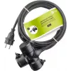 Stromverlängerungskabel Goobay 65437 5m 3 AC-Steckdosen Outdoor Schwarz