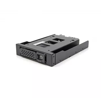 Einbaurahmen DeLOCK 3,5 Zoll Metall-Einbaurahmen für schlank Bay Mobile Rack Schwarz