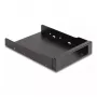 Einbaurahmen DeLOCK 3,5 Zoll Metall-Einbaurahmen für schlank Bay Mobile Rack Schwarz