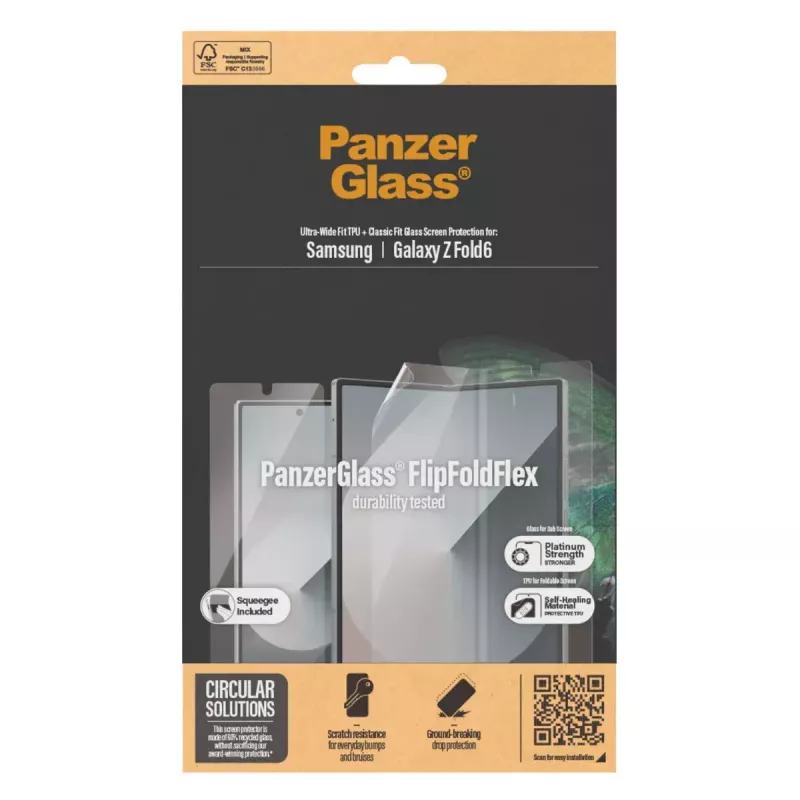 Bildschirmschutzfolie PanzerGlass Samsung Galaxy Z Fold6 kratz- und stoßfest